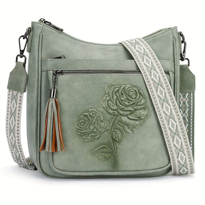 Crossbody Bag for Women – 7 Colors, Vegan Leather, Large Capacity, Adjustable Strap – detail view 10