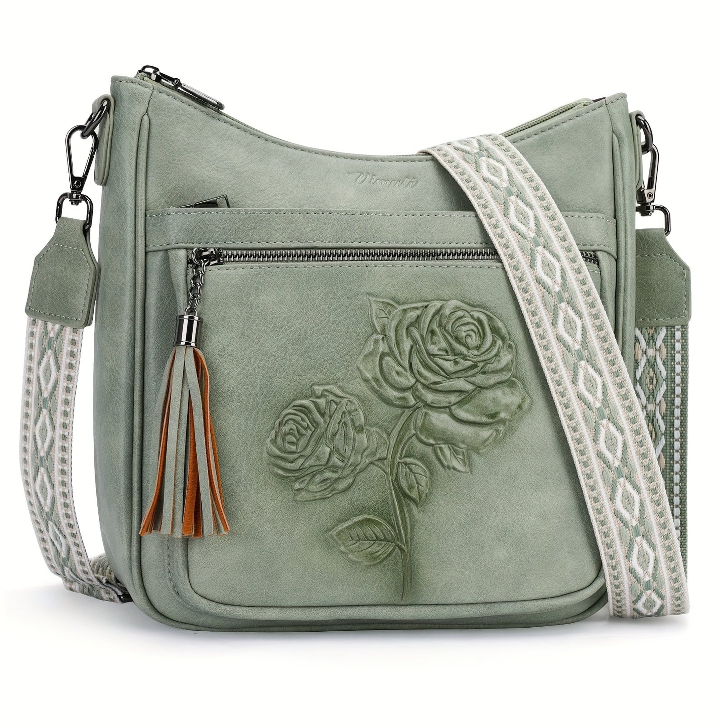Crossbody Bag for Women – 7 Colors, Vegan Leather, Large Capacity, Adjustable Strap – detail view 16