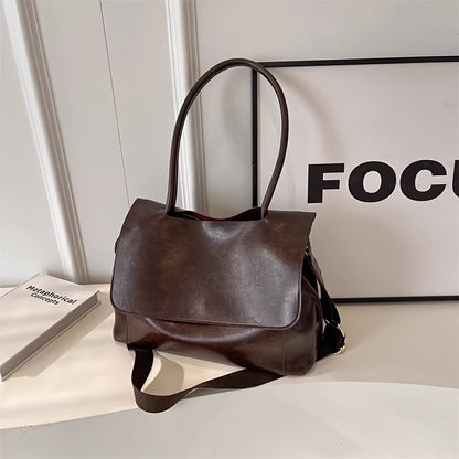 Crossbody Bag for Women – Vintage Leather Satchel Handmade Top – alternate view