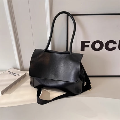 Crossbody Bag for Women – Vintage Leather Satchel Handmade Top – detail view 9