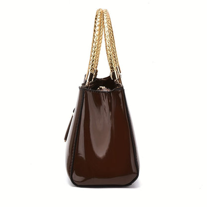 Women's Handbag – Alligator Pattern Evening Glossy Dinner – detail view 5