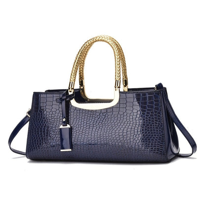 Women's Handbag – Alligator Pattern Evening Glossy Dinner – detail view 8