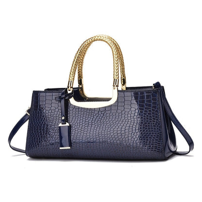 Women's Handbag – Alligator Pattern Evening Glossy Dinner – detail view 14