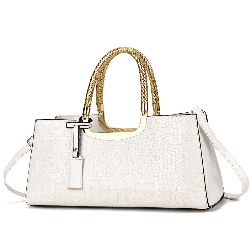 Women's Handbag – Alligator Pattern Evening Glossy Dinner – detail view 18
