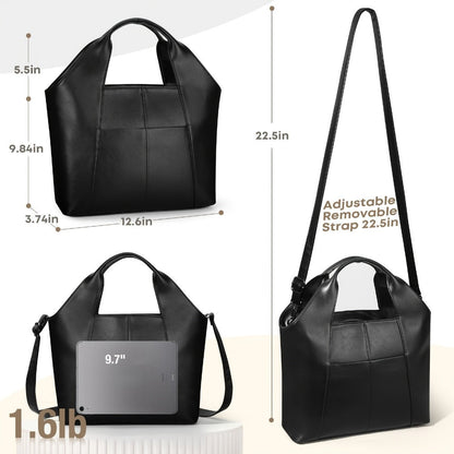 Women's Handbag – Genuine Leather, Adjustable Strap – detail view 10