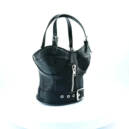Women's Handbag – Mini, Dark Punk Zipper Creative Shape – detail view 13
