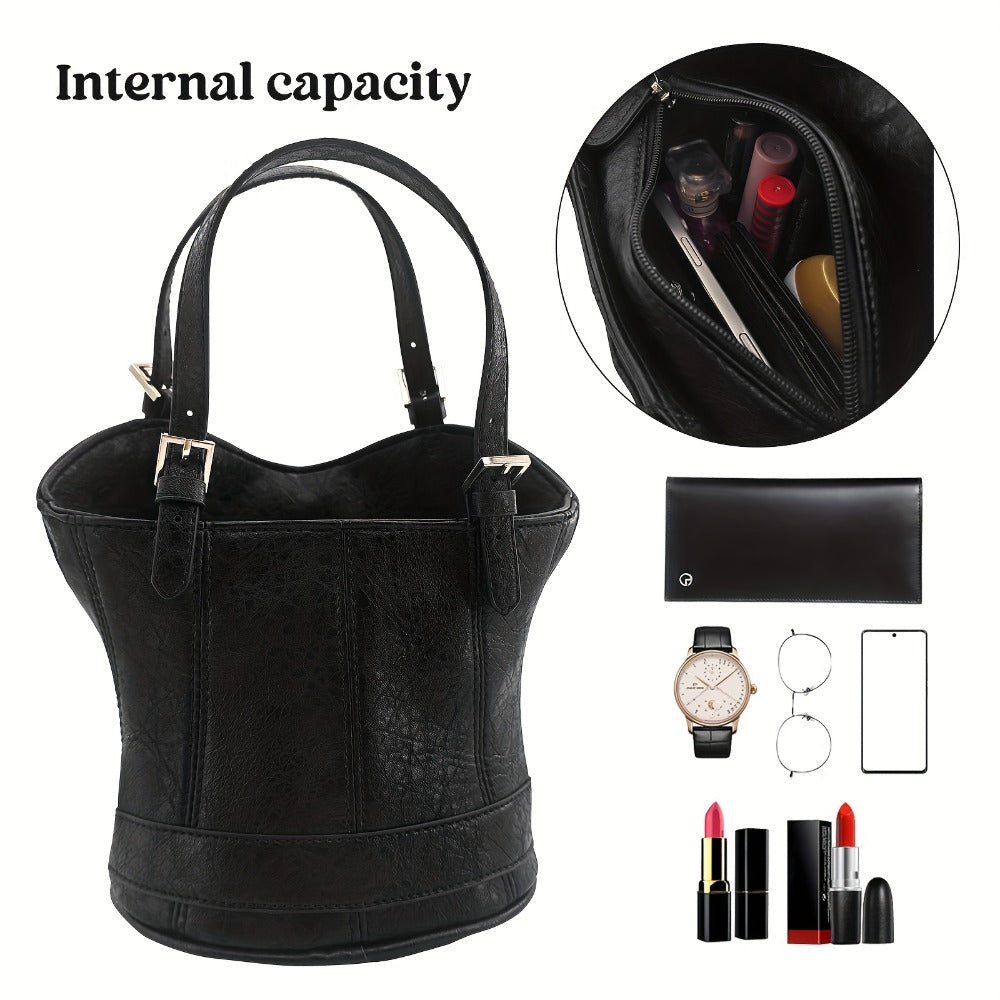 Women's Handbag – Mini, Dark Punk Zipper Creative Shape – detail view 8