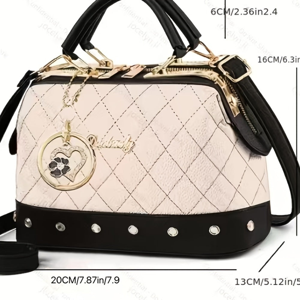Women's Handbag – Quilted, Adjustable Strap – detail view 6