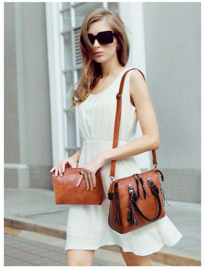 Shoulder Bag for Women – 4-Piece, Large Capacity, Adjustable Strap, for Everyday Use – detail view 13