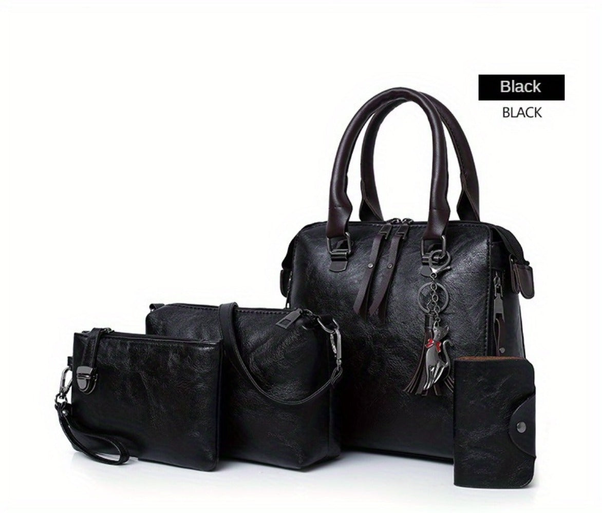 Shoulder Bag for Women – 4-Piece, Large Capacity, Adjustable Strap, for Everyday Use – detail view 16