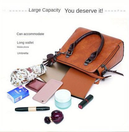 Shoulder Bag for Women – 4-Piece, Large Capacity, Adjustable Strap, for Everyday Use – detail view 25