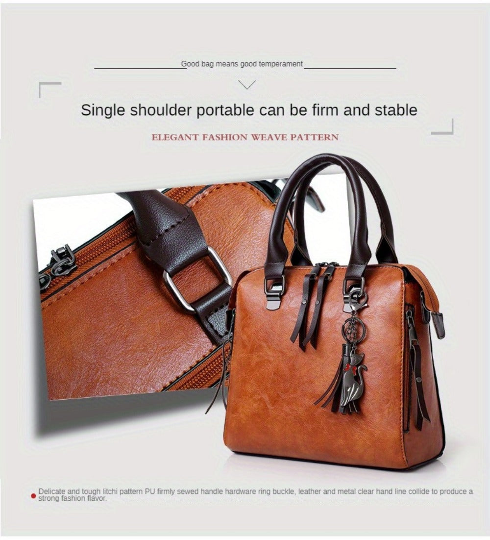 Shoulder Bag for Women – 4-Piece, Large Capacity, Adjustable Strap, for Everyday Use – detail view 27