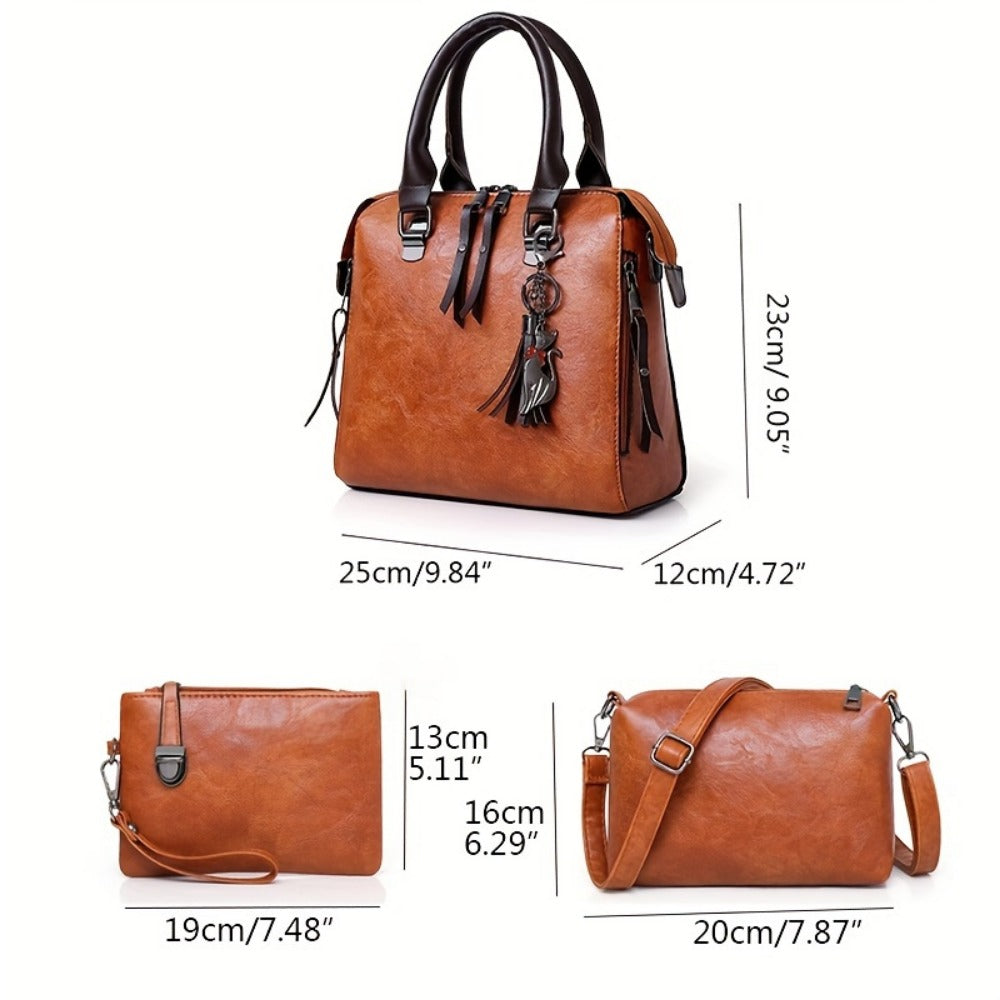 Shoulder Bag for Women – 4-Piece, Large Capacity, Adjustable Strap, for Everyday Use – detail view 5