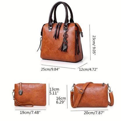 Shoulder Bag for Women – 4-Piece, Large Capacity, Adjustable Strap, for Everyday Use – detail view 5