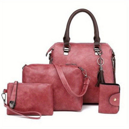 Shoulder Bag for Women – 4-Piece, Large Capacity, Adjustable Strap, for Everyday Use – detail view 8