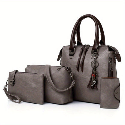 Shoulder Bag for Women – 4-Piece, Large Capacity, Adjustable Strap, for Everyday Use – detail view 38