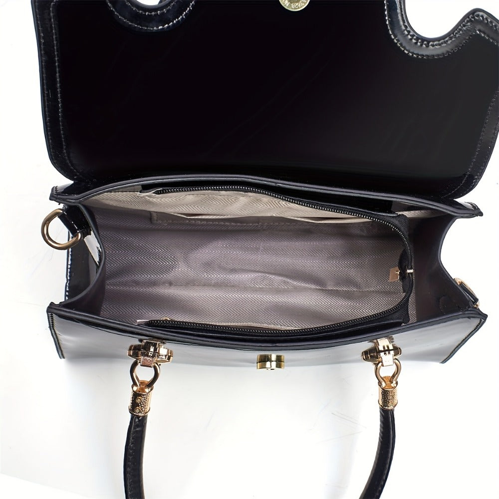 Shoulder Bag for Women – Adjustable Strap, Leopard Print Magnetic Snap Adjustable – detail view 10