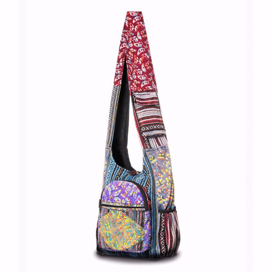 Shoulder Bag for Women – Handmade Cotton Butterfly Hobo Boho – alternate view