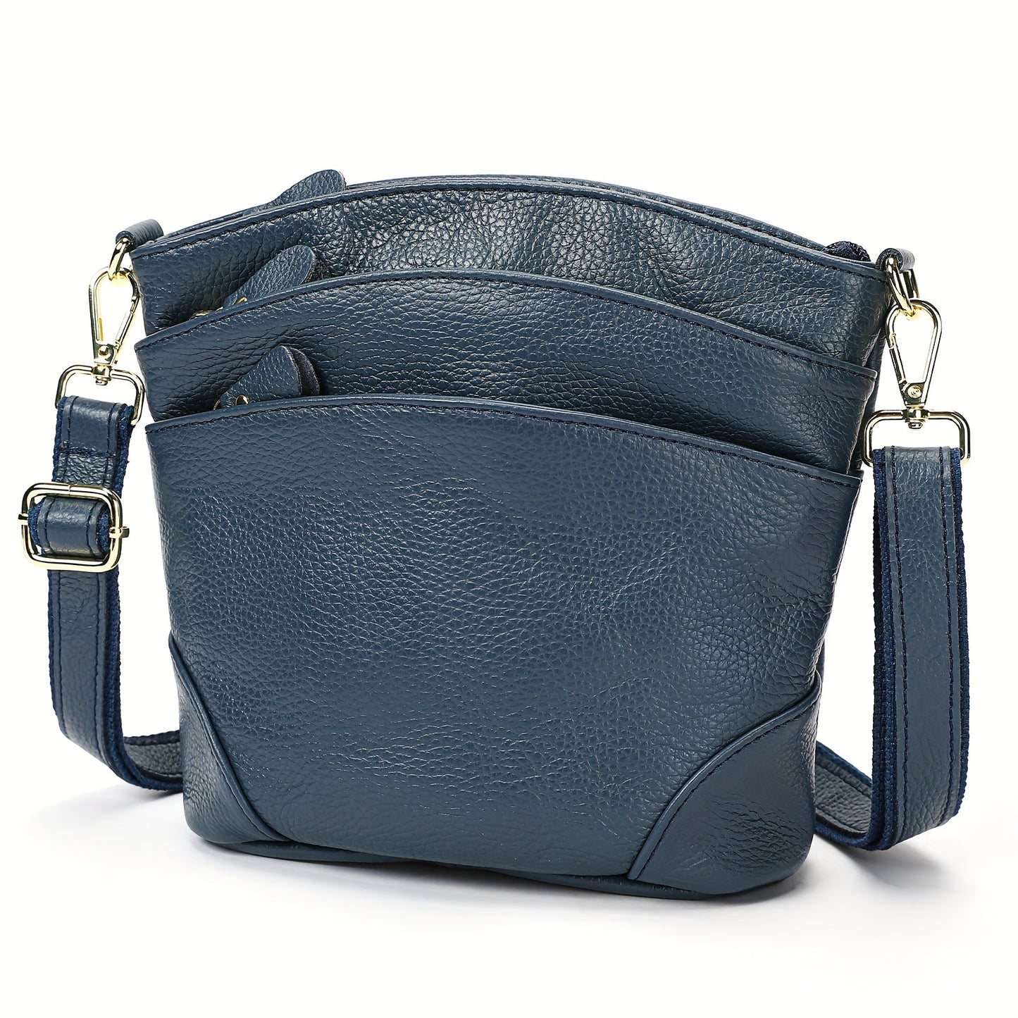 Shoulder Bag for Women – Polyester, Houndstooth Gold Chain M Emblem – alternate view
