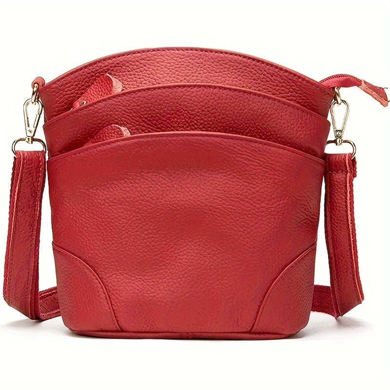 Shoulder Bag for Women – Polyester, Houndstooth Gold Chain M Emblem – detail view 3