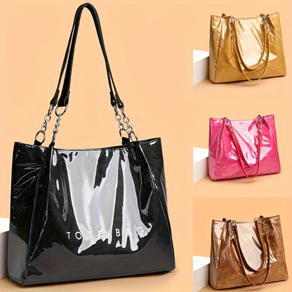Shoulder Bag for Women – Polyester, Transparent, Clear, for Everyday Use – alternate view