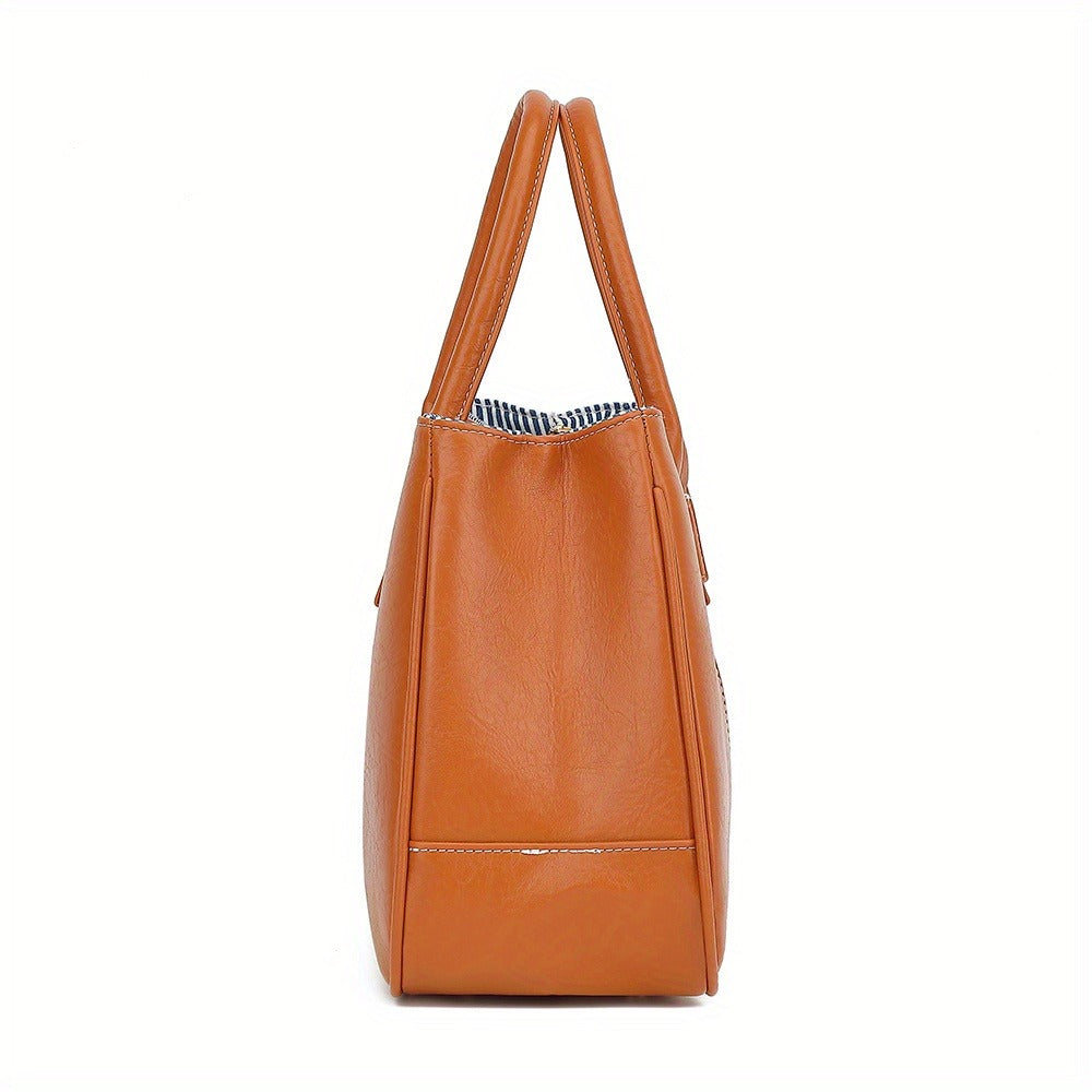 Shoulder Bag for Women – PU Leather, Large Capacity, Adjustable Strap, for Travel & – detail view 3