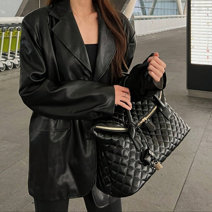 Shoulder Bag for Women – Quilted, Large Capacity, for Travel & Work – detail view 2