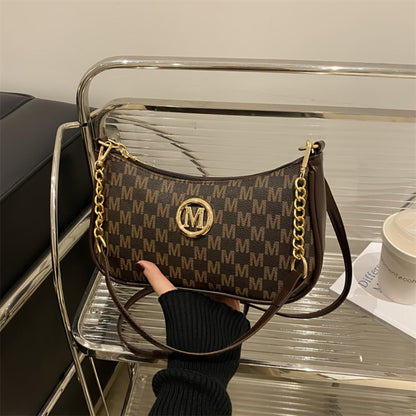 Shoulder Bag for Women – Vintage Plaid Underarm Retro Armpit – detail view 6