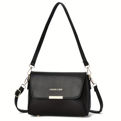 Shoulder Bag for Women – for Work, Elegant Solid Color High End – front view - product view 10