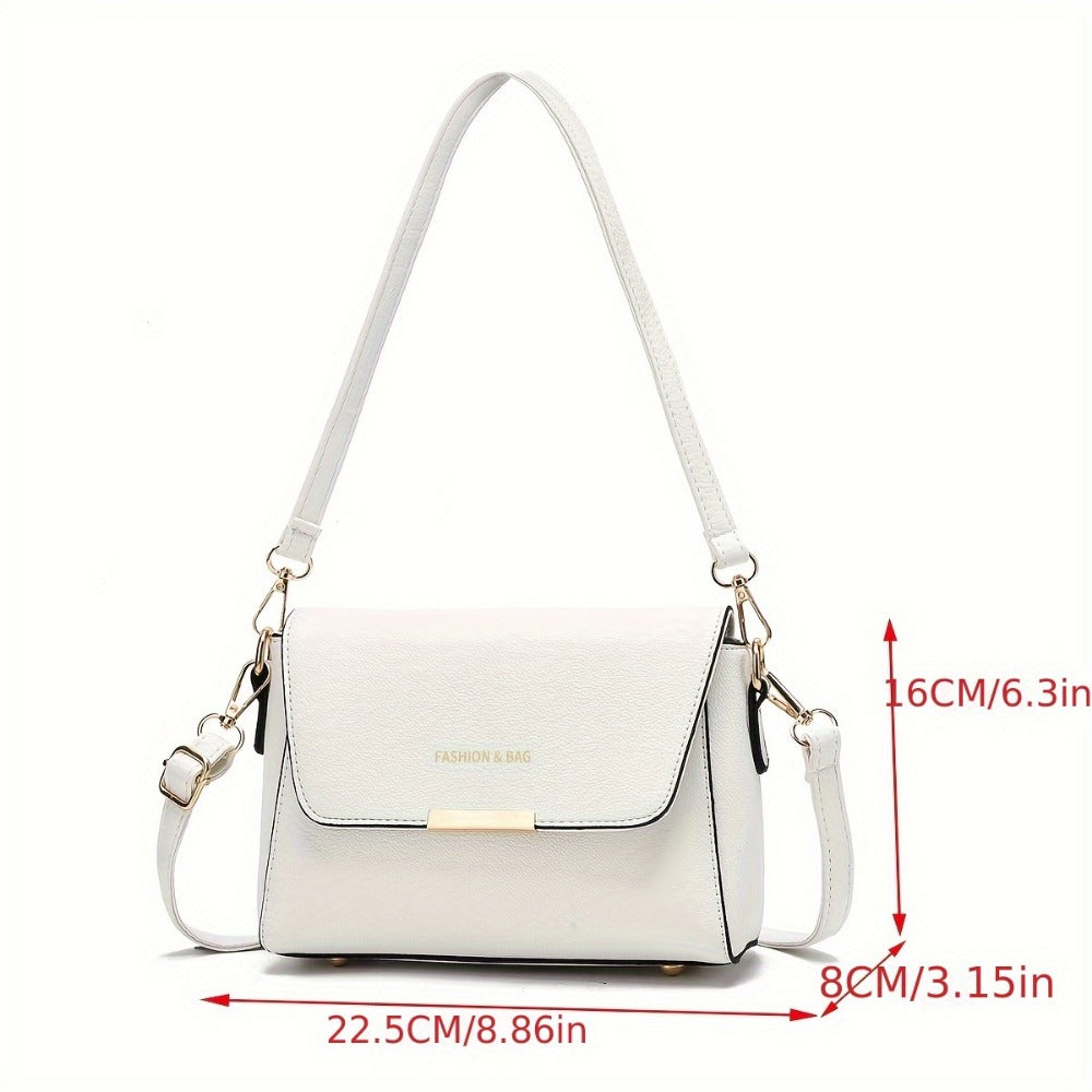 Shoulder Bag for Women – for Work, Elegant Solid Color High End – detail view 4