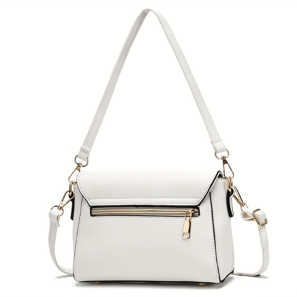 Shoulder Bag for Women – for Work, Elegant Solid Color High End – detail view 8