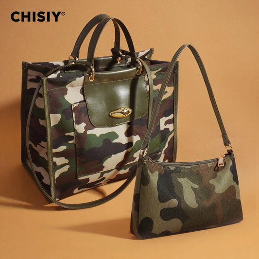 Tote Bag for Women – 2-Piece, Large Capacity, Adjustable Strap – front view