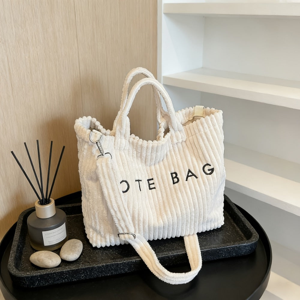 Tote Bag for Women – 2-Piece, Large Capacity, Adjustable Strap, for Work – front view