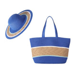 Blue + Brown Combination (hat And Bag)