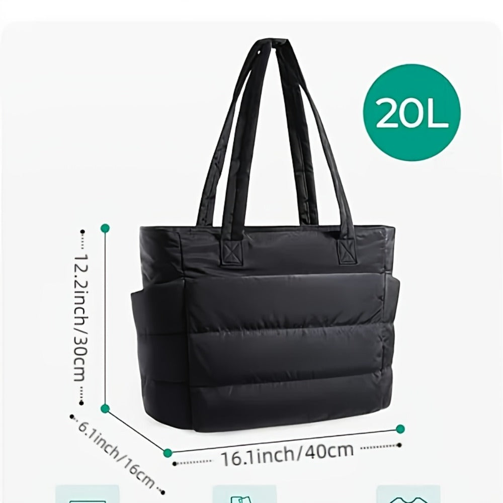 Tote Bag for Women – 20L, Quilted, Large Capacity, Lightweight – detail view 2