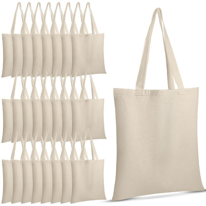 Tote Bag for Women – 24 Pack, 15 Inch, Canvas – front view