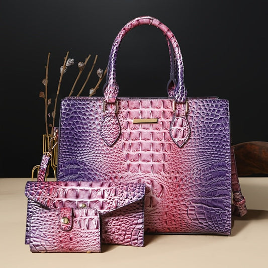 Tote Bag for Women – 3-Piece, Large Capacity – front view