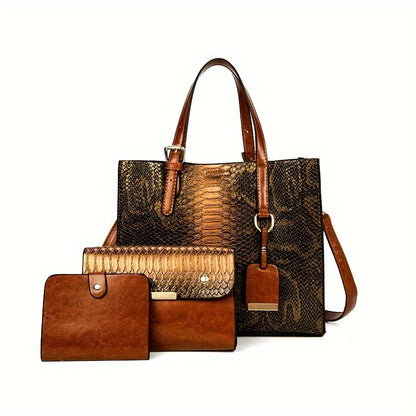 Tote Bag for Women – 3 Piece, 6 Colors – alternate view