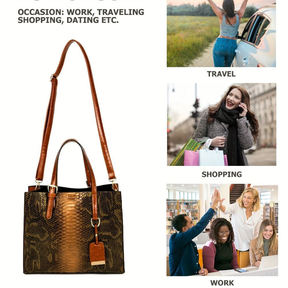 Tote Bag for Women – 3 Piece, 6 Colors – detail view 15
