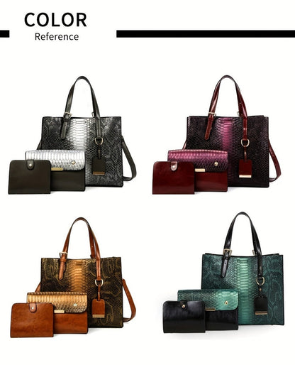 Tote Bag for Women – 3 Piece, 6 Colors – detail view 20