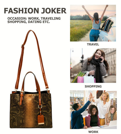 Tote Bag for Women – 3 Piece, 6 Colors – detail view 22