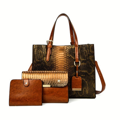 Tote Bag for Women – 3 Piece, 6 Colors – detail view 5
