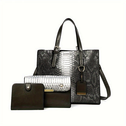 Tote Bag for Women – 3 Piece, 6 Colors – detail view 12