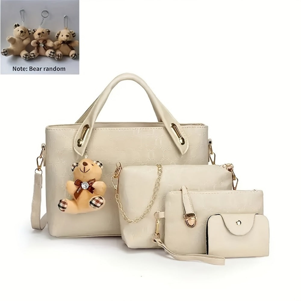 Tote Bag for Women – 4 Piece, Large Capacity, for Work & Everyday Use – detail view 7