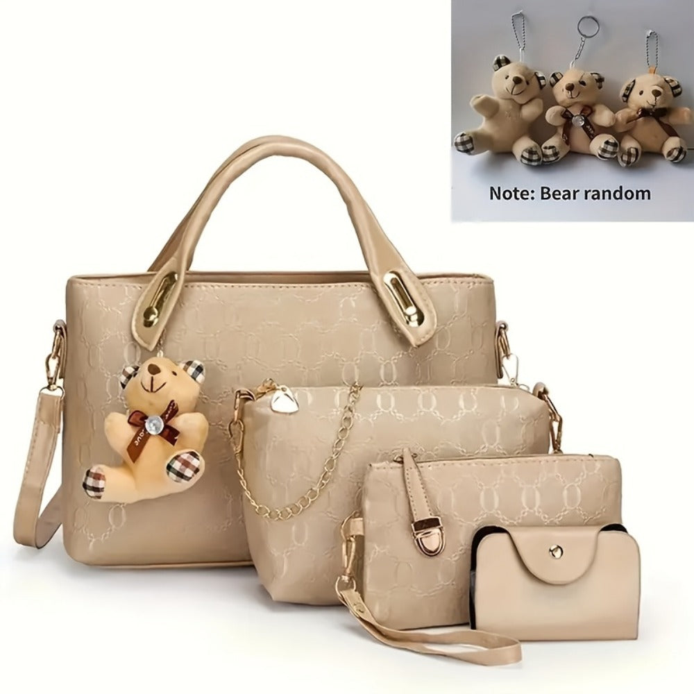 Tote Bag for Women – 4 Piece, Large Capacity, for Work & Everyday Use – detail view 9