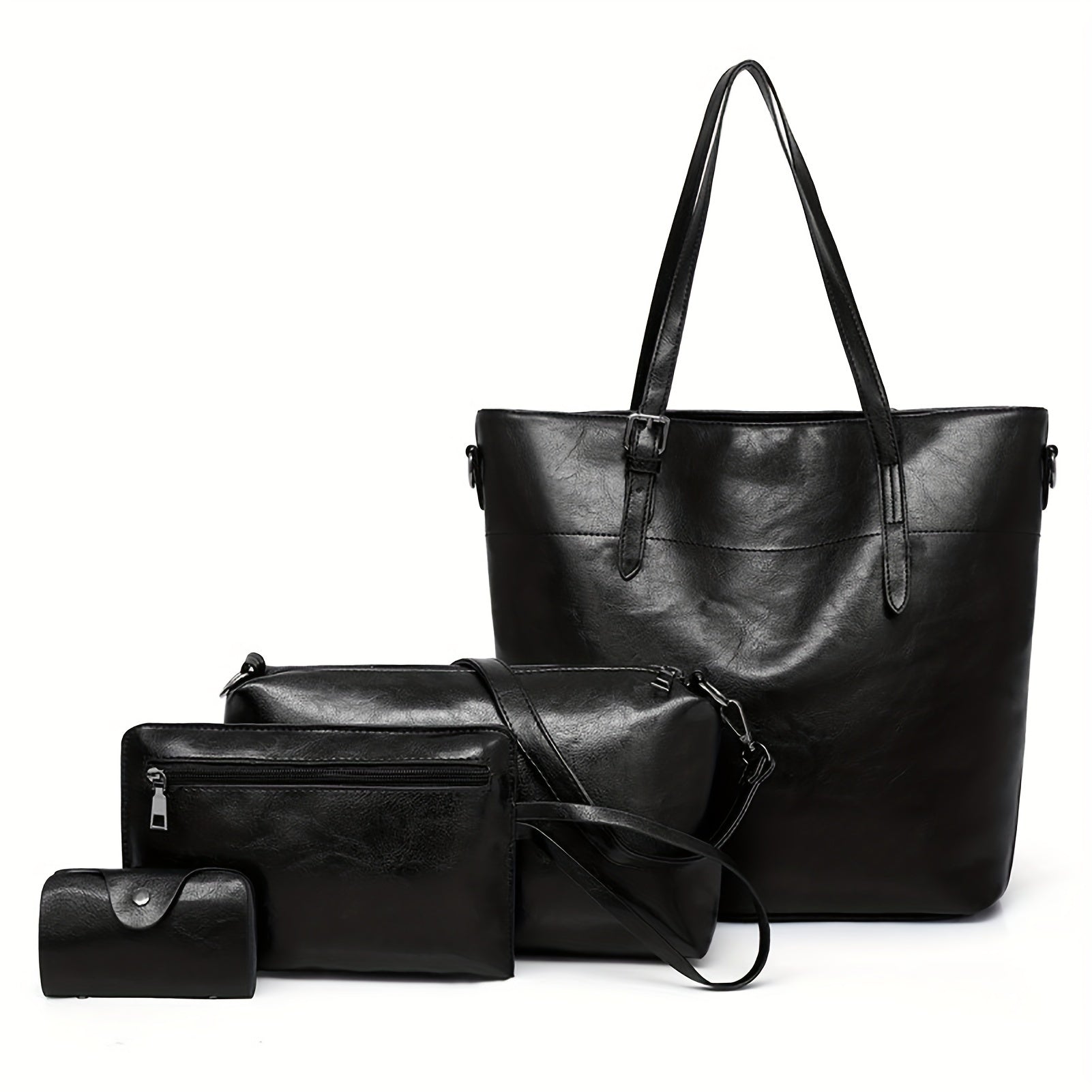 Tote Bag for Women – 4-Piece, Piece Set Satchel Bucket Messenger – detail view 17