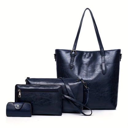 Tote Bag for Women – 4-Piece, Piece Set Satchel Bucket Messenger – detail view 7