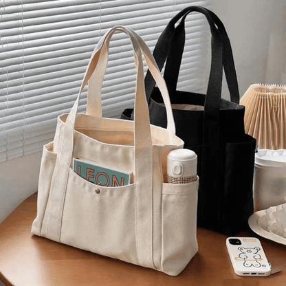 Tote Bag for Women – Canvas, Large Capacity, Lightweight, for Work & School – detail view 9