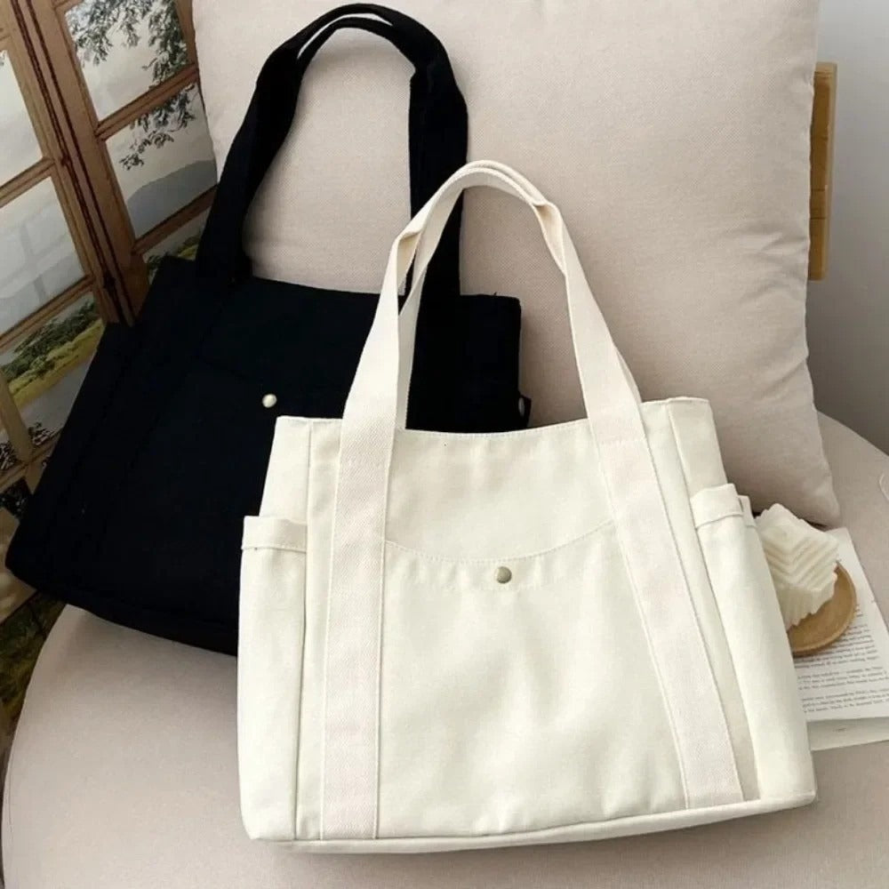 Tote Bag for Women – Canvas, Large Capacity, Lightweight, for Work & School – detail view 4