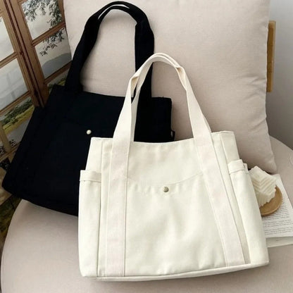 Tote Bag for Women – Canvas, Large Capacity, Lightweight, for Work & School – detail view 4